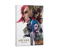 LIDIANWE Póster decorativo para jóvenes de la Liga de Leyendas Arcane League of LegendsCreativity Into Simple Design (30 x 45 cm), marco estilo 28
