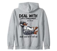 Lidiar con los desafíos Duck Roll Off Cita Divertida Sudadera con Capucha