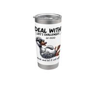 Lidiar con los desafíos Duck Roll Off Cita divertida Vaso térmico de acero inoxidable de doble pared