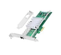 Lidkew Tarjeta de red de fibra óptica de 10 GB con chip Intel 82599EN, adaptador Ethernet de fibra óptica X520-DA1, puerto SFP+ único PCIE X1 NIC compatible con Windows Server/Linux/VMware