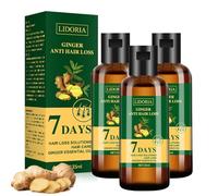 Lidoria Ginger Anti Hair Loss Oil 7 Days, Lidoria Aceite para el crecimiento del cabello, Aceite esencial Lidoria, Aceite para el cabello Lidoria, Suero natural para el crecimiento del cabello (3Pcs)