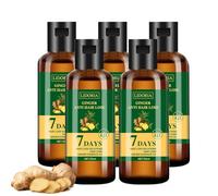 Lidoria Ginger Anti Hair Loss Oil 7 Days, Lidoria Aceite para el crecimiento del cabello, Aceite esencial Lidoria, Aceite para el cabello Lidoria, Suero natural para el crecimiento del cabello (5Pcs)