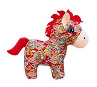 Lieawy Caballo De Peluche | Amigable con La Piel Relajante para Dormir,Animal De Peluche del Año del Caballo Chino,para Coleccionistas Novia Niños Niñas Hermanas Sofá Cama Sillón Escritorio