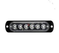 Lieawy Luces Intermitentes para Vehículos | Luz de Advertencia con 6 LEDs - Suministros de Repuesto para Vehículos de Autopista Trabajos de Urgencia Motocicleta Construcción Quitanieves Ambulancia RV