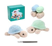 Liebesblume Juego de ganchos para principiantes, juego de crochet de animales, juegos de tortuga amigurumi para veneno, con instrucciones (idioma español no garantizado), juego de manualidades para