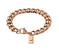 Liebeskind 32014941 - Pulsera de acero inoxidable para mujer, 18 cm, Acero inoxidable, Sin piedras preciosas