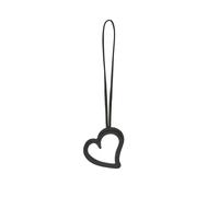 LIEBESKIND BERLIN Cuero accesorios de la bolsa Heart Mirror Mirror Pendant Deep Soil marrón oscuro