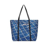 LIEBESKIND Berlin Aurora - Bolso grande de lona para mujer con bolsillo con cremallera y correa de hombro de piel - Bolsa de la compra para mujer - Se adapta a portátiles de hasta 16 pulgadas - Light