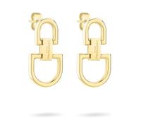 LIEBESKIND Berlin - Cadena D-Link, pulsera y pendientes de acero inoxidable - joyería moderna, 2,5 cm, Acero inoxidable, Sin piedra preciosa