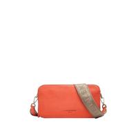 Liebeskind Berlin Clarice M - Bolso bandolera para mujer, de piel, con correa ajustable para el hombro, bolsillos generosos con cremallera y cierre de botón, naranja, medium