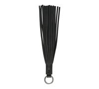 LIEBESKIND BERLIN Cuero accesorios de la bolsa Tassel Keyring Black negro