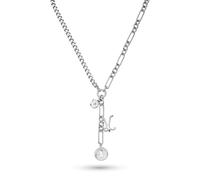LIEBESKIND Berlin - Collar en Y para mujer de acero inoxidable con diseño | Resistente al agua, respetuoso con la piel, diseño moderno de cadena, colgantes divertidos
