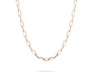 LIEBESKIND Berlin - Collar y pulsera de cadena cuadrada y pendientes de acero inoxidable a juego, joyería moderna para el día a día y ocasiones especiales, 45 cm, Acero inoxidable, No es una piedra