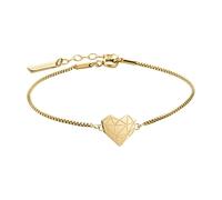Liebeskind Berlin Corazón-Pulsera Para Mujeres - De Acero Inoxidable Joyería De Brazo Con Liebevollem Colgante Corazón - En Y Versiones - Romántica Idea De Regalo
