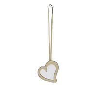 LIEBESKIND BERLIN Cuero accesorios de la bolsa Heart Mirror Mirror Pendant Biscotti amarillo claro