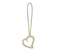 LIEBESKIND BERLIN Cuero accesorios de la bolsa Heart Mirror Mirror Pendant Biscotti amarillo claro