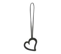 LIEBESKIND BERLIN Cuero accesorios de la bolsa Heart Mirror Mirror Pendant Deep Soil marrón oscuro