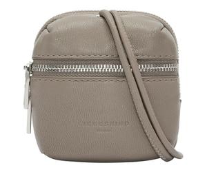 LIEBESKIND BERLIN Cuero bolsa de utensilios Keyring Pouch Pendant Neutral Grey marrón topo