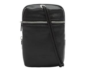LIEBESKIND BERLIN Cuero bolso bandolera bolsa para móvil Mobile Pouch Black negro
