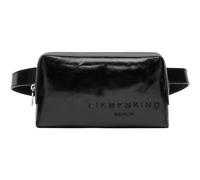 LIEBESKIND BERLIN Cuero bolso bandolera bolso de la correa Elvira Paper Touch Crinkle Belt Bag Black negro