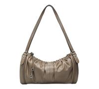 LIEBESKIND BERLIN Cuero bolso de hombro Faye Vintage Goat Satchel Neutral Grey marrón topo