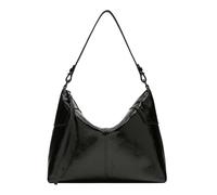 LIEBESKIND BERLIN Cuero bolso de hombro Mila Lack Distressed Hobo Bag Black negro