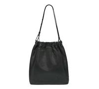 LIEBESKIND BERLIN Cuero bolso de hombro Ruffle Sheep Natural Cloud Hobo Bag Black negro