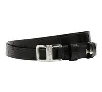 LIEBESKIND BERLIN Cuero cinturón de cintura Lora Croco Belt 1,9 CM W95 Black negro