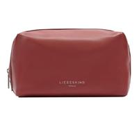LIEBESKIND Berlin Cuero Neceser Bolsa de Maquillaje Pouch Cosmetic Bag True Red Rojo