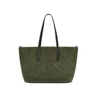LIEBESKIND BERLIN Cuero shopper bolsa Monogram Shopper Green verde oscuro