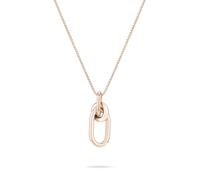 LIEBESKIND Berlin - Joya para mujer con nudo orgánico, cadena, pulsera y pendientes de aro de acero inoxidable en diferentes colores, atemporal, moderna y adecuada para el día a día, 45 cm, Acero