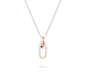 LIEBESKIND Berlin - Joya para mujer con nudo orgánico, cadena, pulsera y pendientes de aro de acero inoxidable en diferentes colores, atemporal, moderna y adecuada para el día a día, 45 cm, Acero