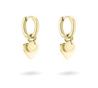 LIEBESKIND Berlin - Joyas de corazón para mujer - Cadena de acero inoxidable, pulsera y pendientes con colgante de corazón - En diferentes colores y acabados - Idea de regalo romántica, 1,8 cm, Acero