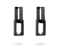 Liebeskind Berlin LJ-1468-E-35 - Pendientes IP negros, 3,5 cm, Acero inoxidable, Sin piedra preciosa