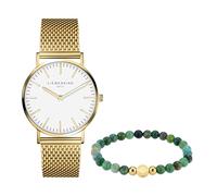 Liebeskind Berlin LS-0136-MQB - Reloj de Pulsera y Pulsera (Acero Inoxidable, IP), Color Dorado