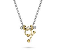 LIEBESKIND Berlin Necklace - Collar de acero inoxidable - Bicolor plata/IP Gold - Cadena de ancla ajustable hasta 45 cm - resistente al agua y agradable para la piel