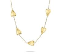LIEBESKIND Berlin Necklace - Collar de acero inoxidable - IP Gold - Cadena de ancla ajustable hasta 50 cm - resistente al agua y agradable para la piel