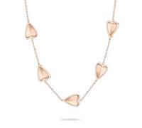 LIEBESKIND Berlin Necklace - Collar de acero inoxidable - IP oro rosa - Cadena de ancla ajustable hasta 50 cm - resistente al agua y agradable para la piel