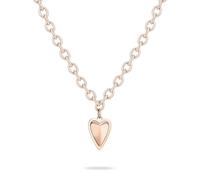 LIEBESKIND Berlin Necklace - Collar de acero inoxidable - IP oro rosa - Cadena de ancla ajustable hasta 50 cm - resistente al agua y agradable para la piel