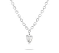 LIEBESKIND Berlin Necklace - Collar de acero inoxidable - Plata - Cadena de ancla ajustable hasta 50 cm - Resistente al agua & hipoalergénica