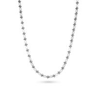 LIEBESKIND Berlin Necklace - Collar de acero inoxidable - Plata - Cadena de eslabones ajustable hasta 50 cm - impermeable y agradable para la piel