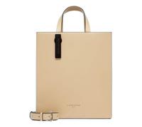 LIEBESKIND Berlin Paper Bag M - Bolso de piel con correa de hombro jacquard y detalles del logotipo - Bolso de mujer - Bolso de piel para mujer - Bolso de mujer, beige, M (HxBxT 34cmx29cmx15cm)