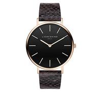 Liebeskind Berlin - Reloj analógico de Cuarzo para Mujer con Correa de Piel auténtica, marrón, Correa