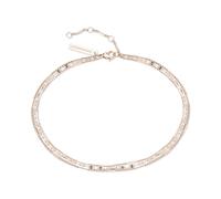 LIEBESKIND Berlin - Tobillera para mujer, de acero inoxidable, en diferentes diseños y colores, perfecta para el verano y el día a día, 27 cm, Acero inoxidable, No es una piedra preciosa