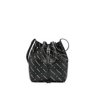 Liebeskind Bucketbag M Monogram SFT Nap, Bolsa de Almacenamiento Mujeres, Negro