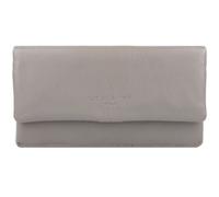 Liebeskind Cartera Slam de cuero RFID 19 cm gris