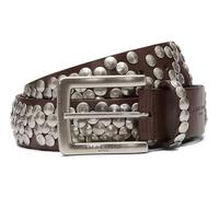 Liebeskind Cinturón con Tachuelas H 38 mm, Mujeres, coñac