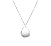 Liebeskind Collar de Berlín de 50 cm de acero inoxidable con colgante orgánico, 50 cm, Acero inoxidable, No es una piedra preciosa