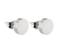 Liebeskind LJ-0049-E-07, Pendientes de botón Mujer, Plata, talla única