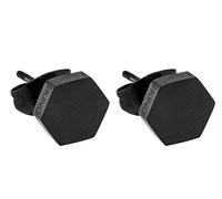 Liebeskind LJ-0069-E-07, Pendientes de botón Mujer, Negro, talla única